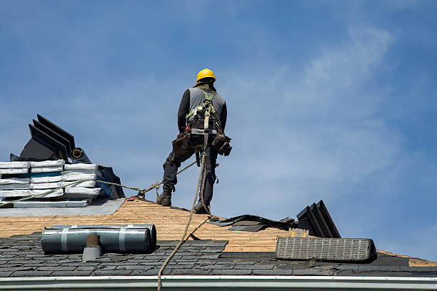 Professional Roofing technician working in Branford, CT